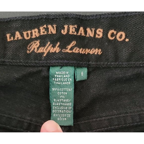 Lauren Ralph Lauren Women's Black Jeans Size 5 Classic Bootcut - Picture 2 of 9